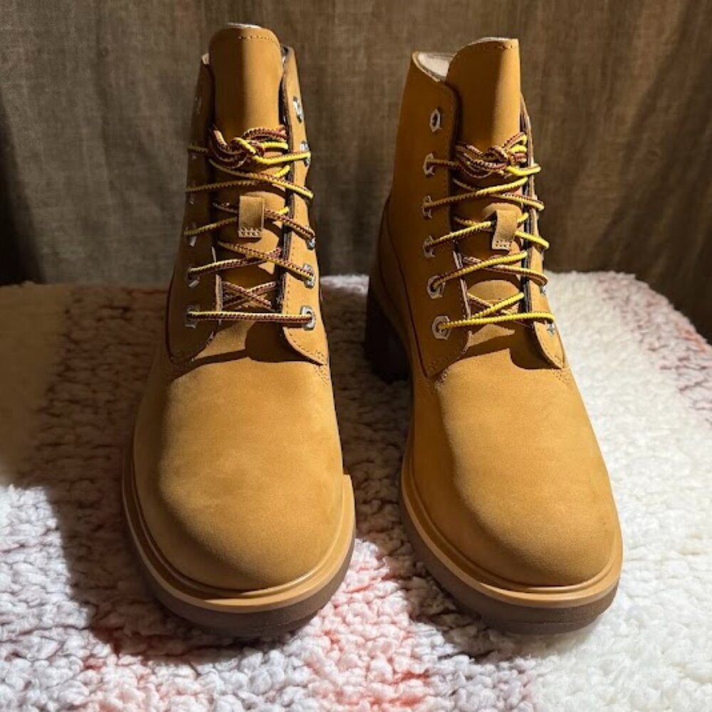 Timberland Kori Park 6 in Lace Up in Wheat Nubuck